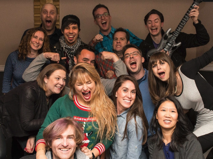 The Capital One Mobile iOS design team celebrating together, 2011–2018